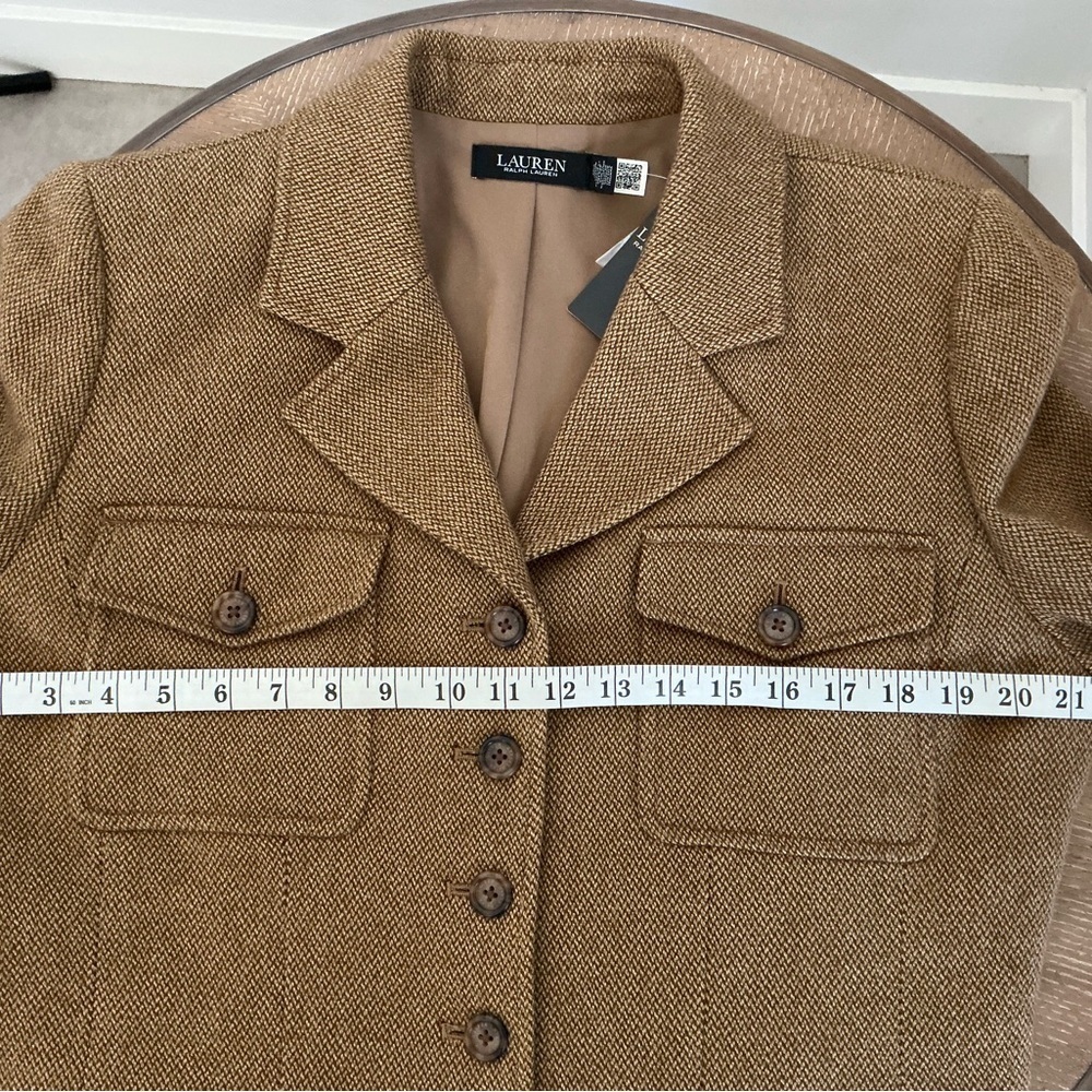 Lauren Ralph Lauren
WOOL BLEND TWILL BLAZER - Blazer - brown multi - Picture 10 of 10